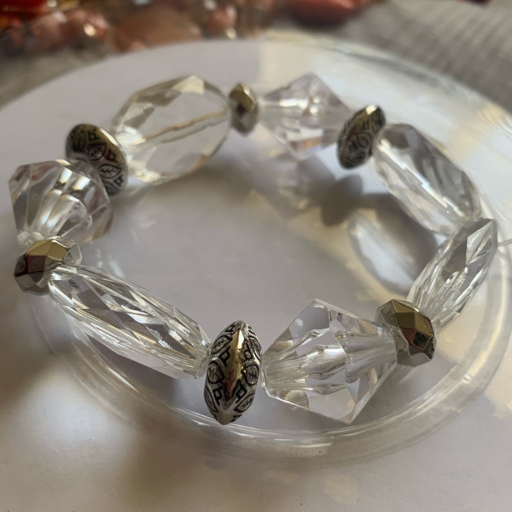 Clear gem bracelet